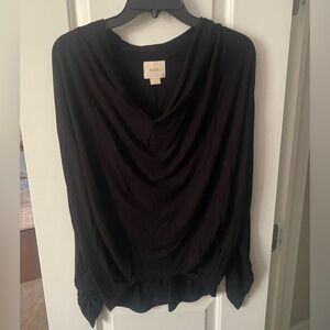 Anthropologie Maeve Black Sweater Top, Small